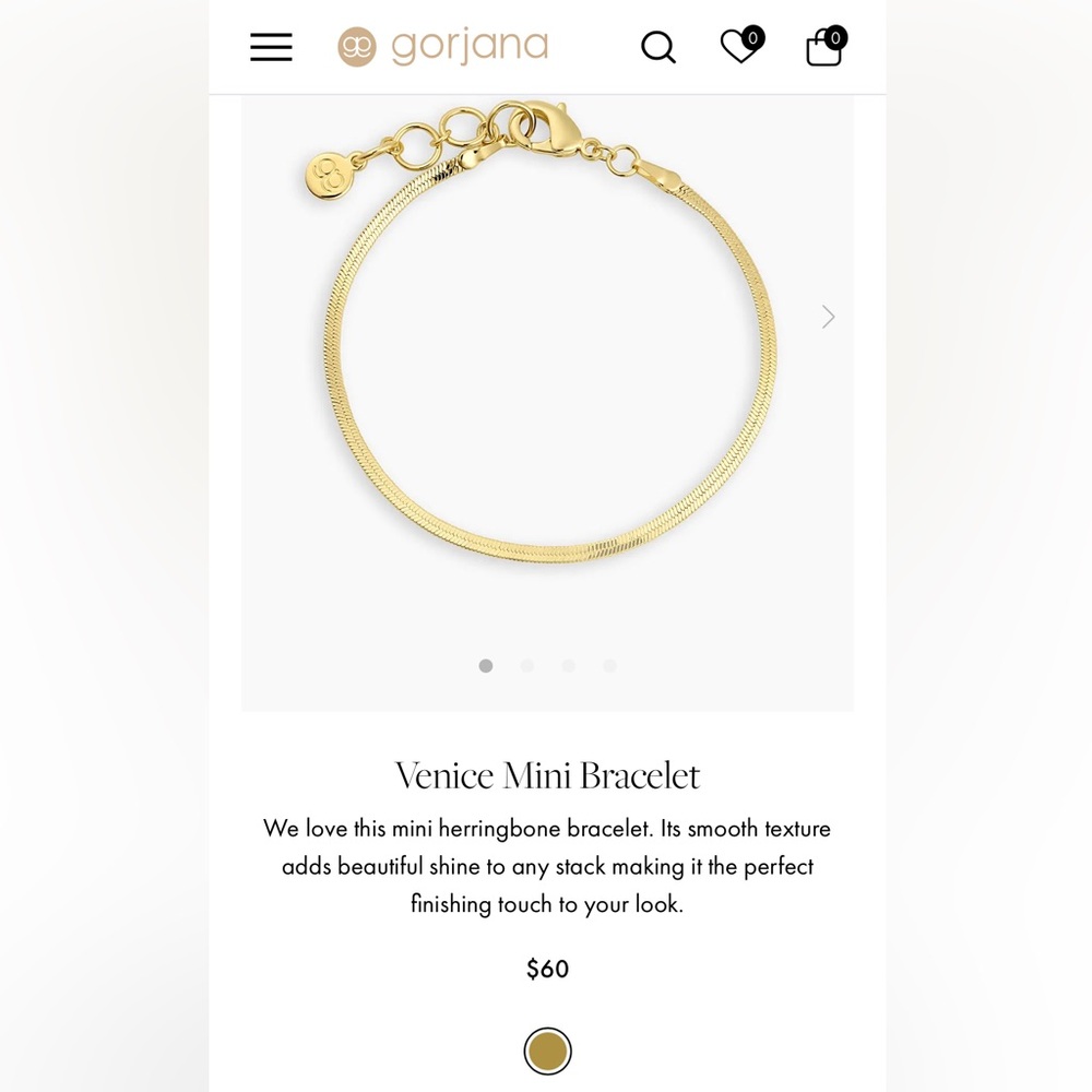 Gorjana Gold Venice Mini Bracelet
